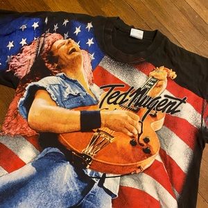 Vintage 90s Ted Nugent tour T-shirt